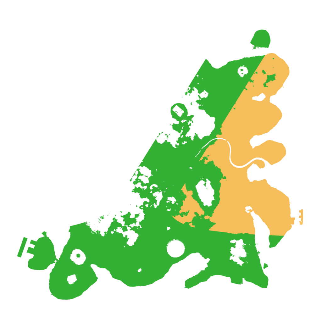 Biome Rust Map: Procedural Map, Size: 3200, Seed: 49355635