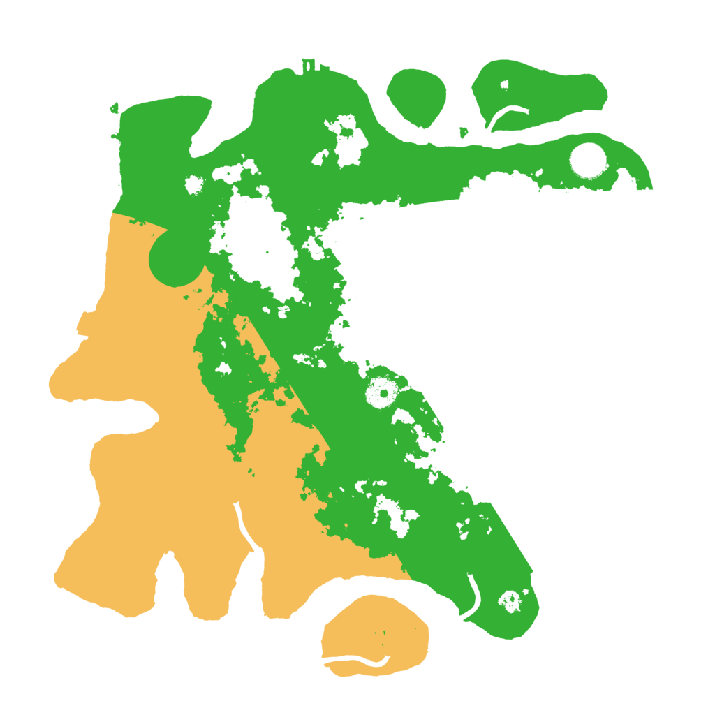 Biome Rust Map: Procedural Map, Size: 3500, Seed: 1029457036