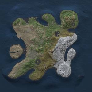 Thumbnail Rust Map: Procedural Map, Size: 2450, Seed: 8945, 8 Monuments