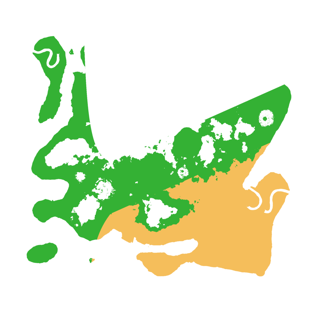 Biome Rust Map: Procedural Map, Size: 3000, Seed: 61618