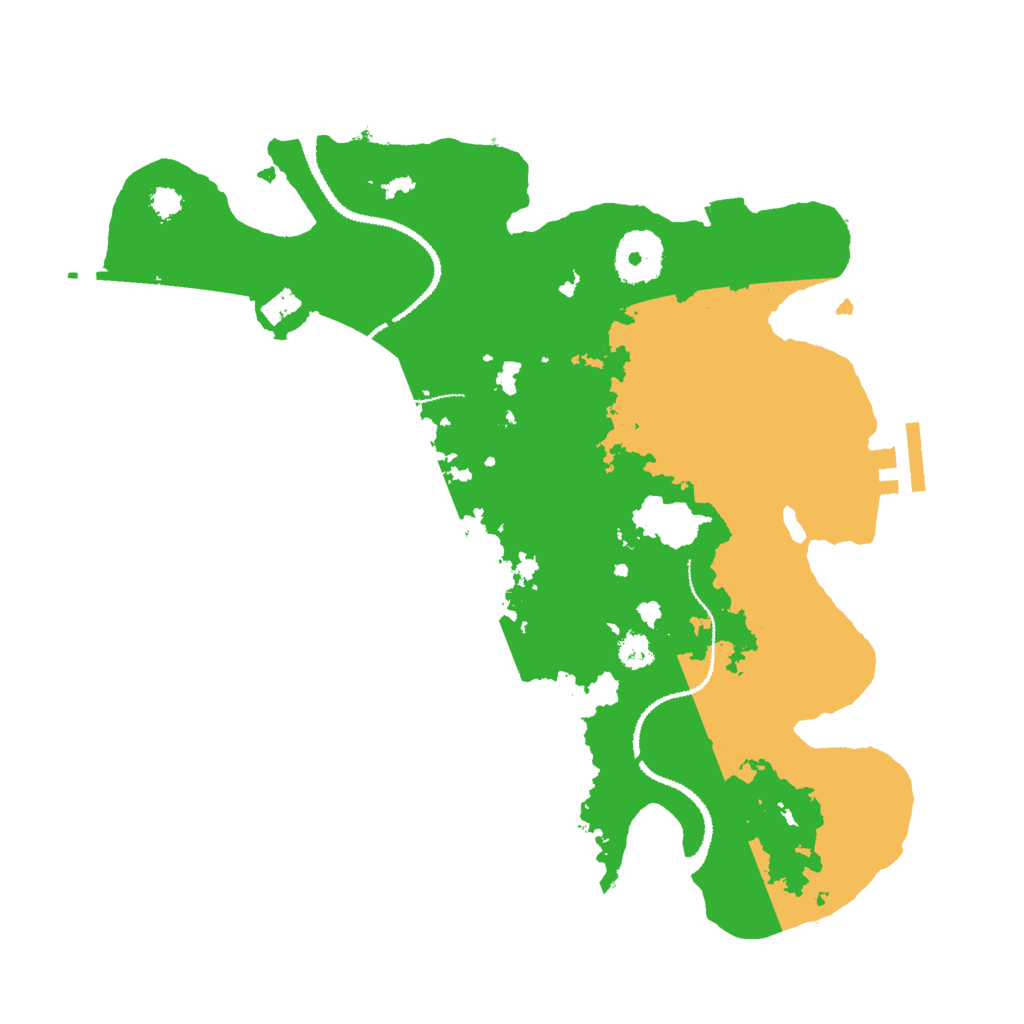 Biome Rust Map: Procedural Map, Size: 3000, Seed: 64929654