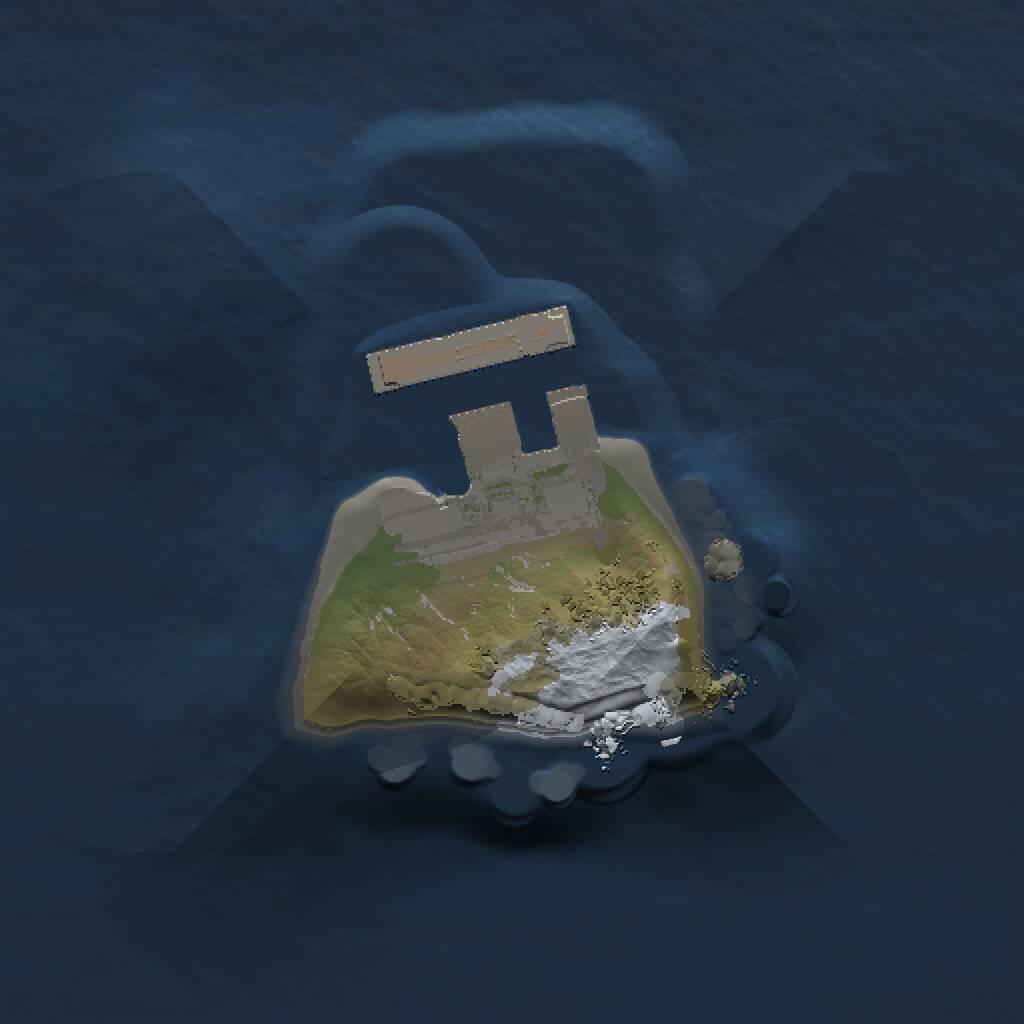 Rust Map: Procedural Map, Size: 1000, Seed: 952132111, 2 Monuments