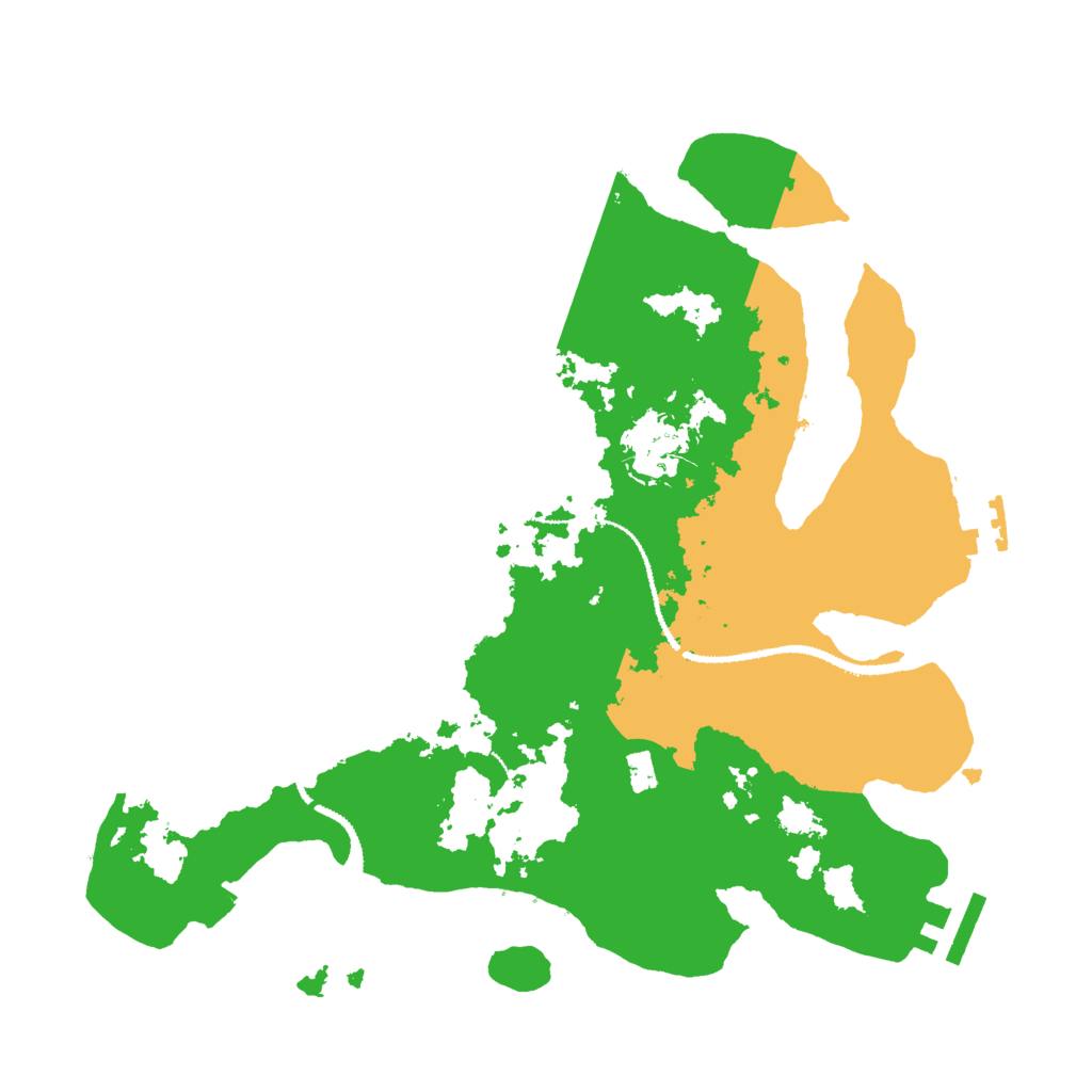 Biome Rust Map: Procedural Map, Size: 3000, Seed: 439914845