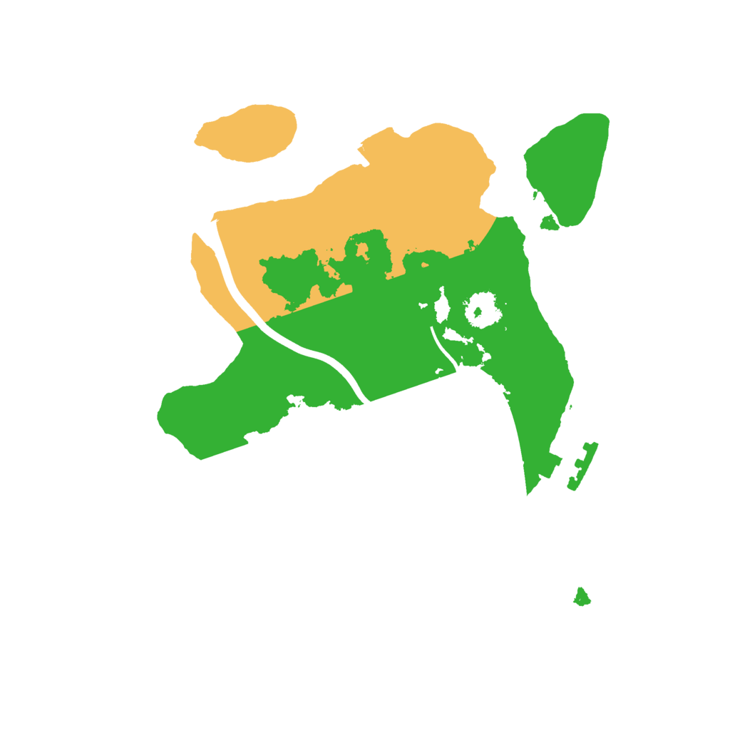 Biome Rust Map: Procedural Map, Size: 2100, Seed: 952132111