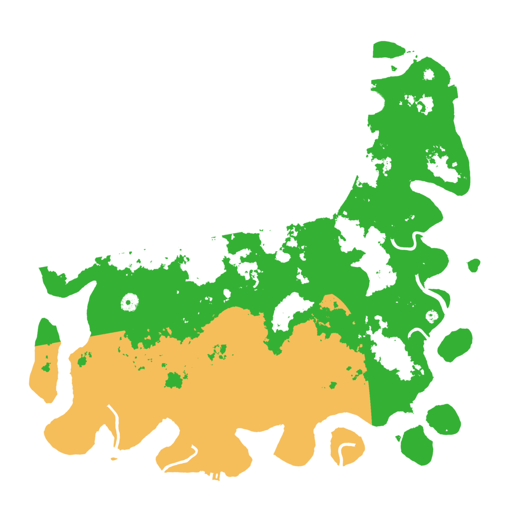 Biome Rust Map: Procedural Map, Size: 4300, Seed: 63247700