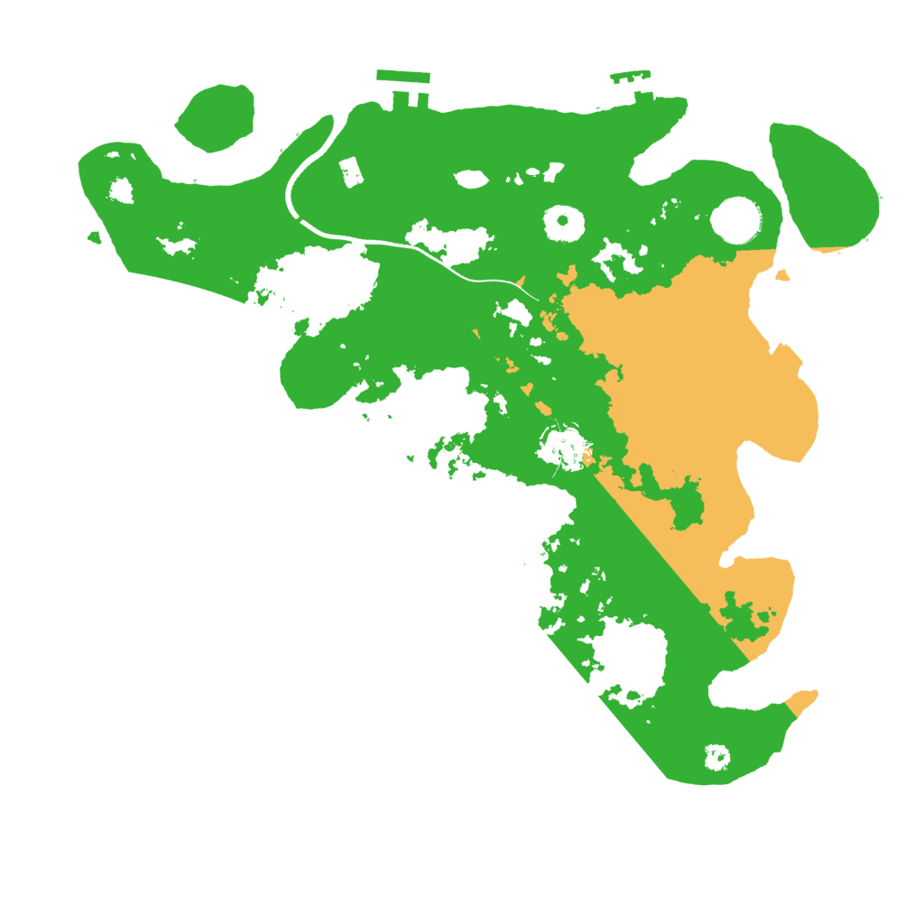 Biome Rust Map: Procedural Map, Size: 3500, Seed: 1312055628