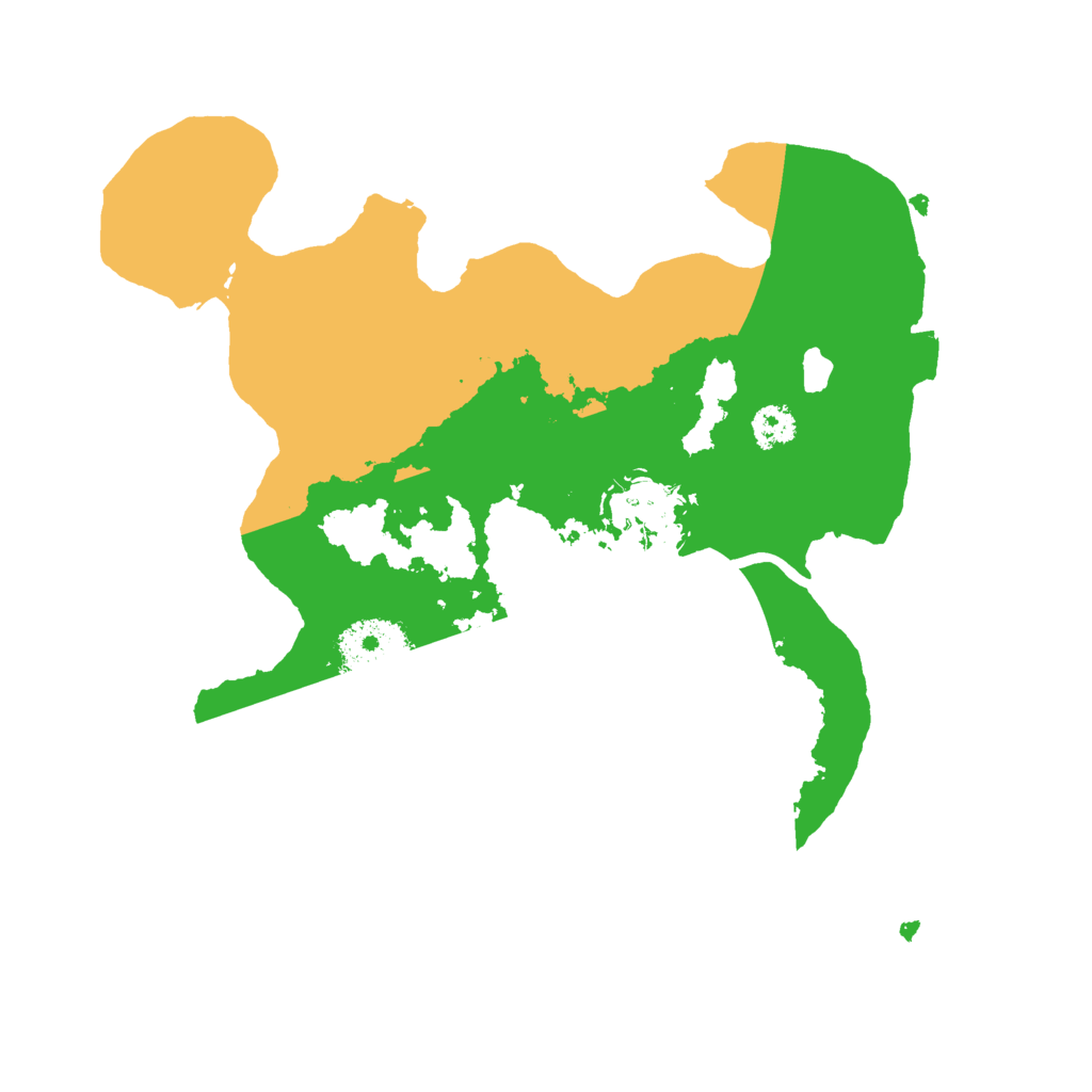 Biome Rust Map: Procedural Map, Size: 2600, Seed: 952132111