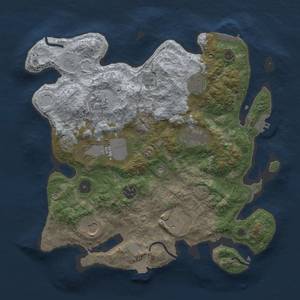 Thumbnail Rust Map: Procedural Map, Size: 3500, Seed: 5274831, 16 Monuments