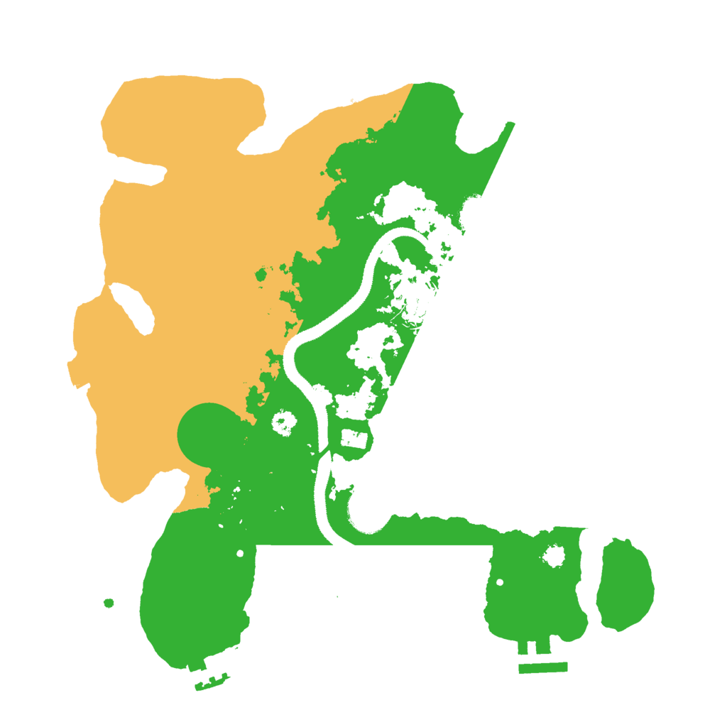Biome Rust Map: Procedural Map, Size: 3000, Seed: 357578466