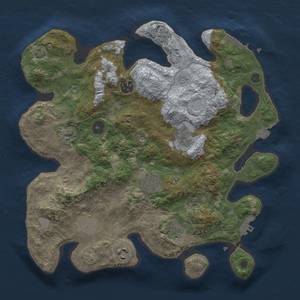 Thumbnail Rust Map: Procedural Map, Size: 3400, Seed: 7441125, 16 Monuments