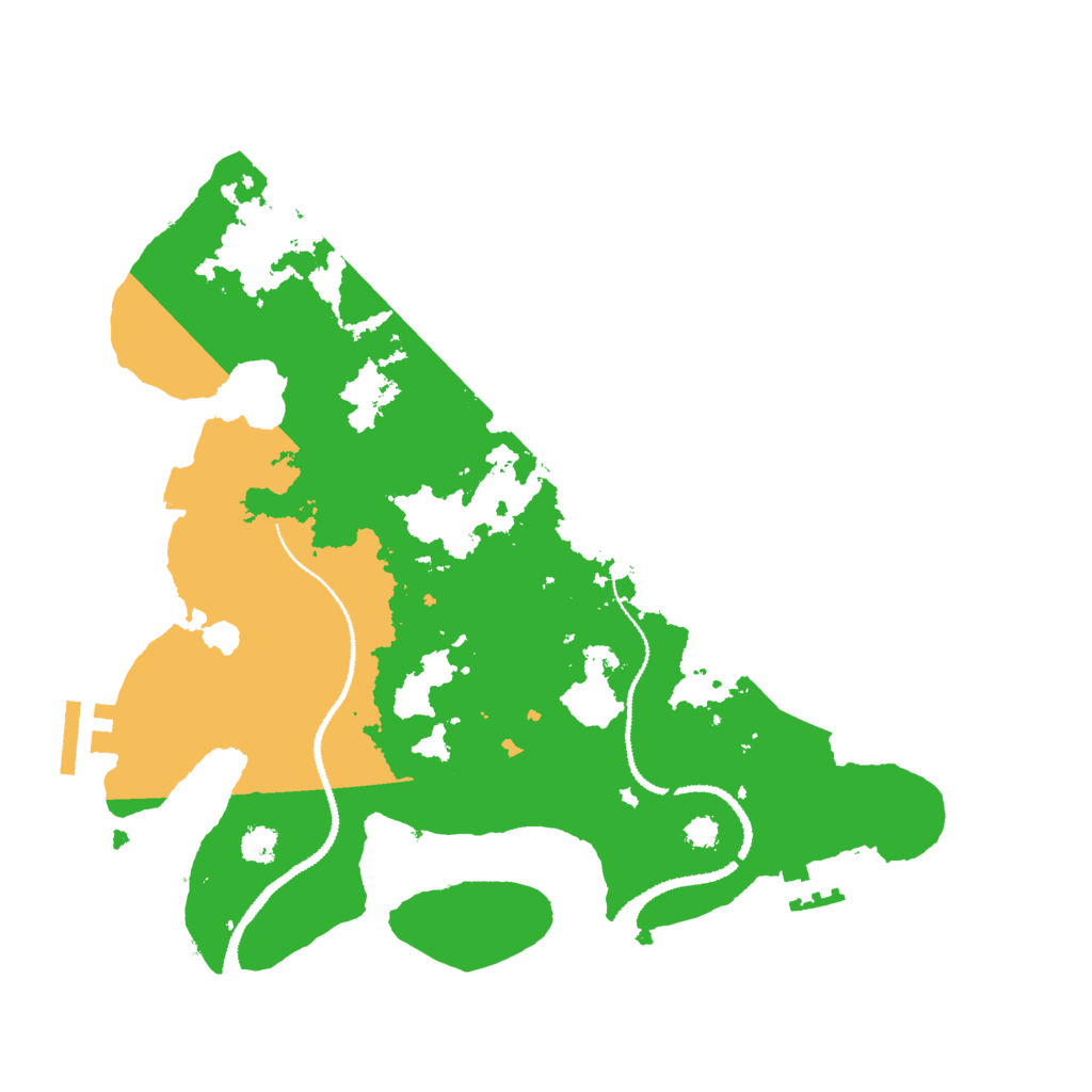 Biome Rust Map: Procedural Map, Size: 3000, Seed: 15616