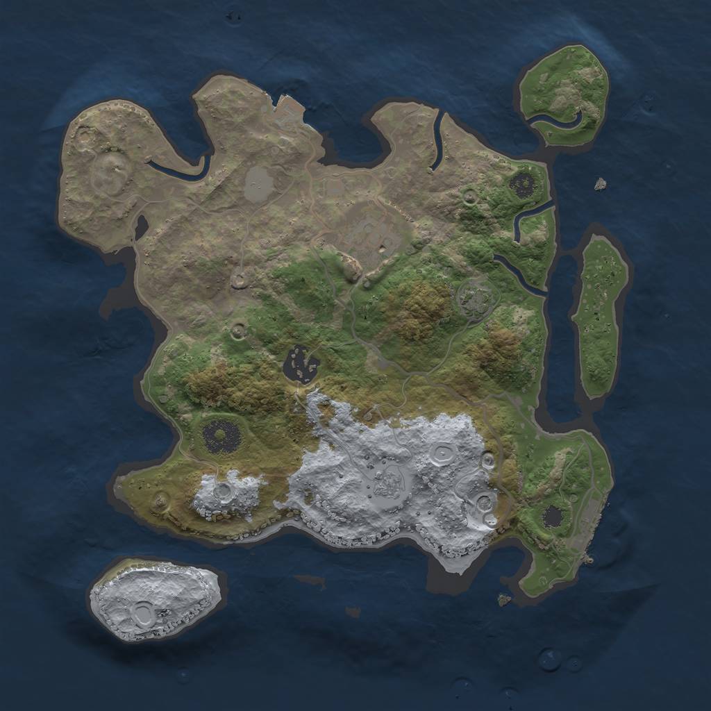 Rust Map: Procedural Map, Size: 2900, Seed: 952132111, 9 Monuments