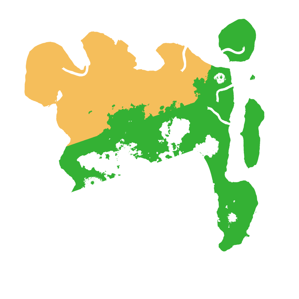 Biome Rust Map: Procedural Map, Size: 2900, Seed: 952132111