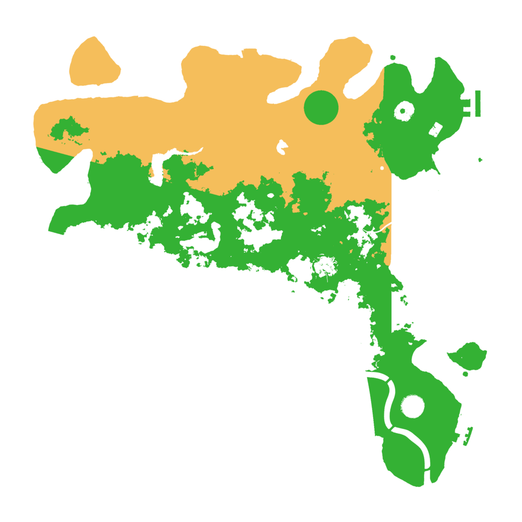 Biome Rust Map: Procedural Map, Size: 4000, Seed: 57321