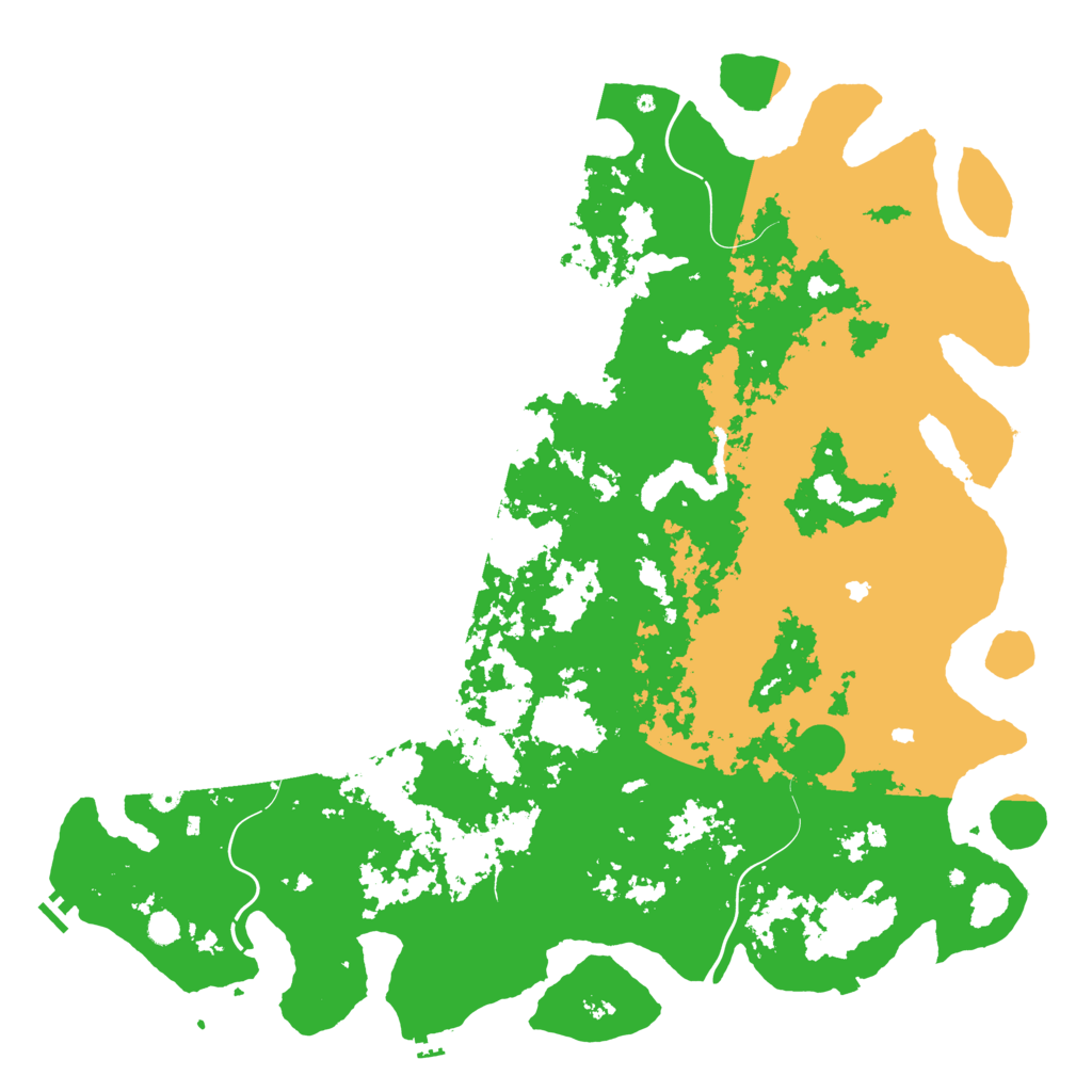 Biome Rust Map: Procedural Map, Size: 6000, Seed: 1372202317