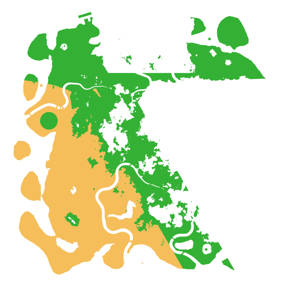 Biome Rust Map: Procedural Map, Size: 4400, Seed: 42069420