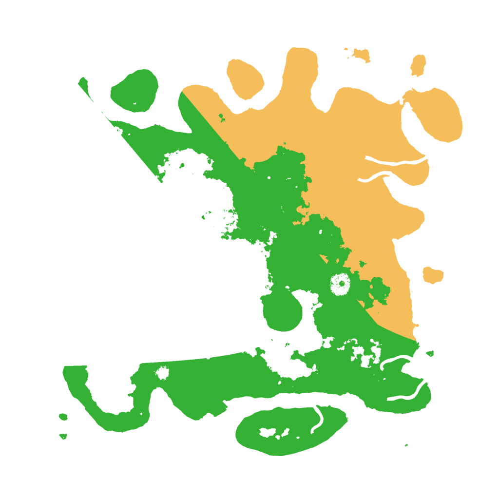 Biome Rust Map: Procedural Map, Size: 3500, Seed: 297672421