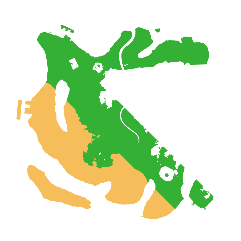 Biome Rust Map: Procedural Map, Size: 2500, Seed: 42424242