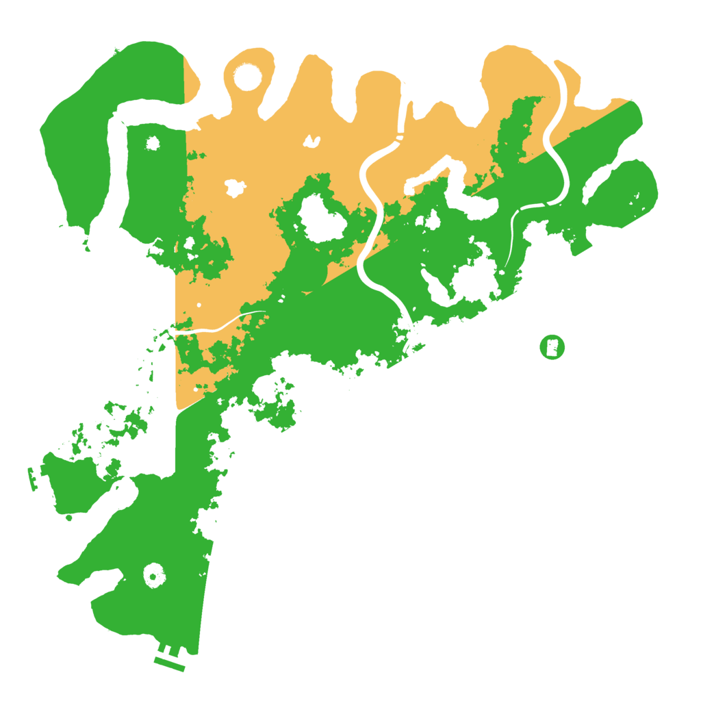 Biome Rust Map: Procedural Map, Size: 4500, Seed: 280350087