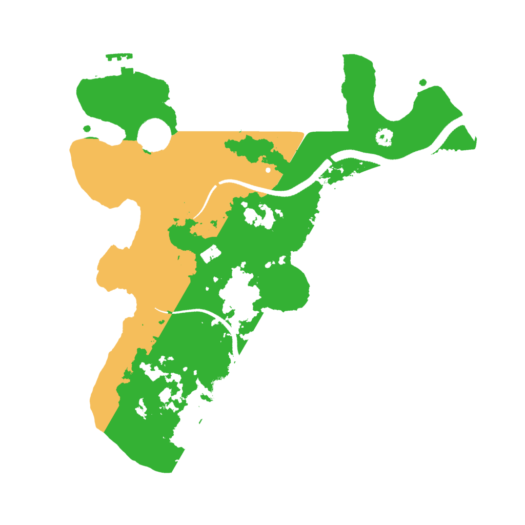 Biome Rust Map: Procedural Map, Size: 3000, Seed: 7324801