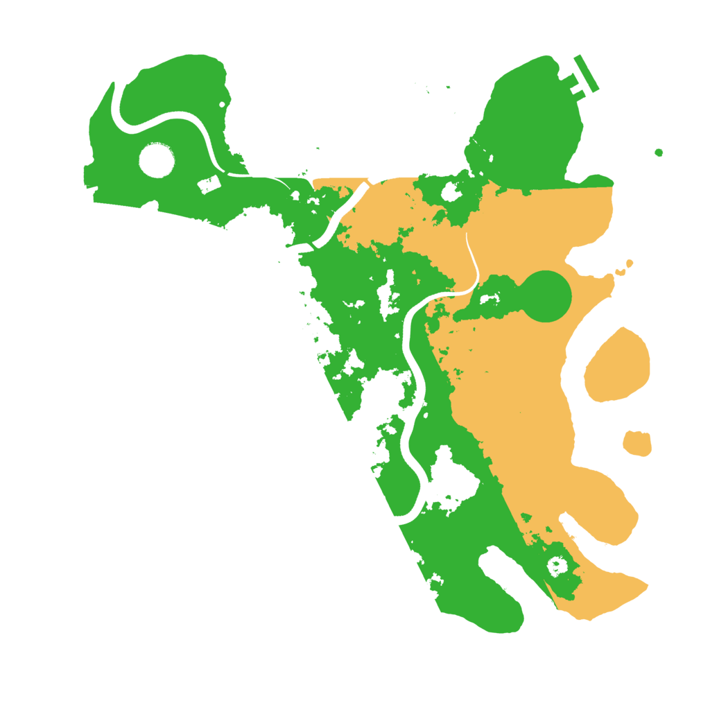 Biome Rust Map: Procedural Map, Size: 3600, Seed: 364