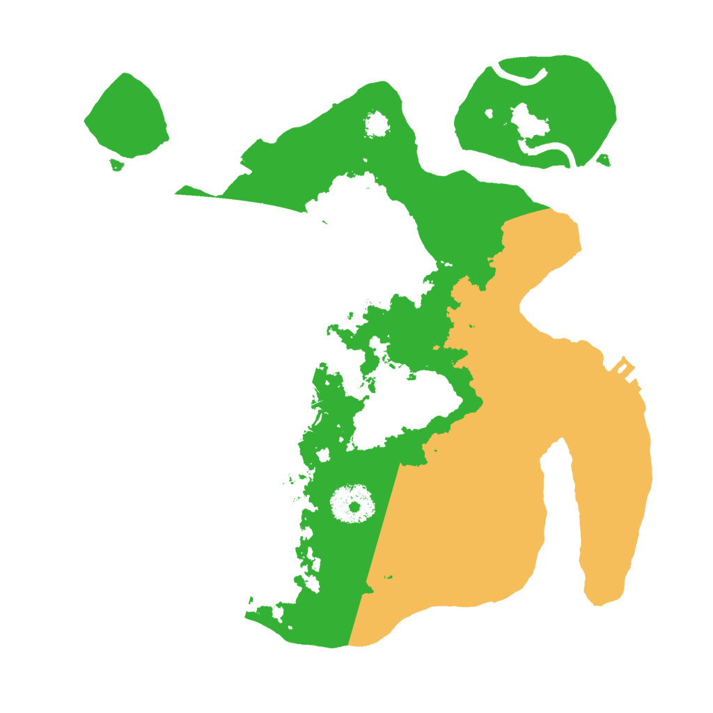 Biome Rust Map: Procedural Map, Size: 2600, Seed: 27