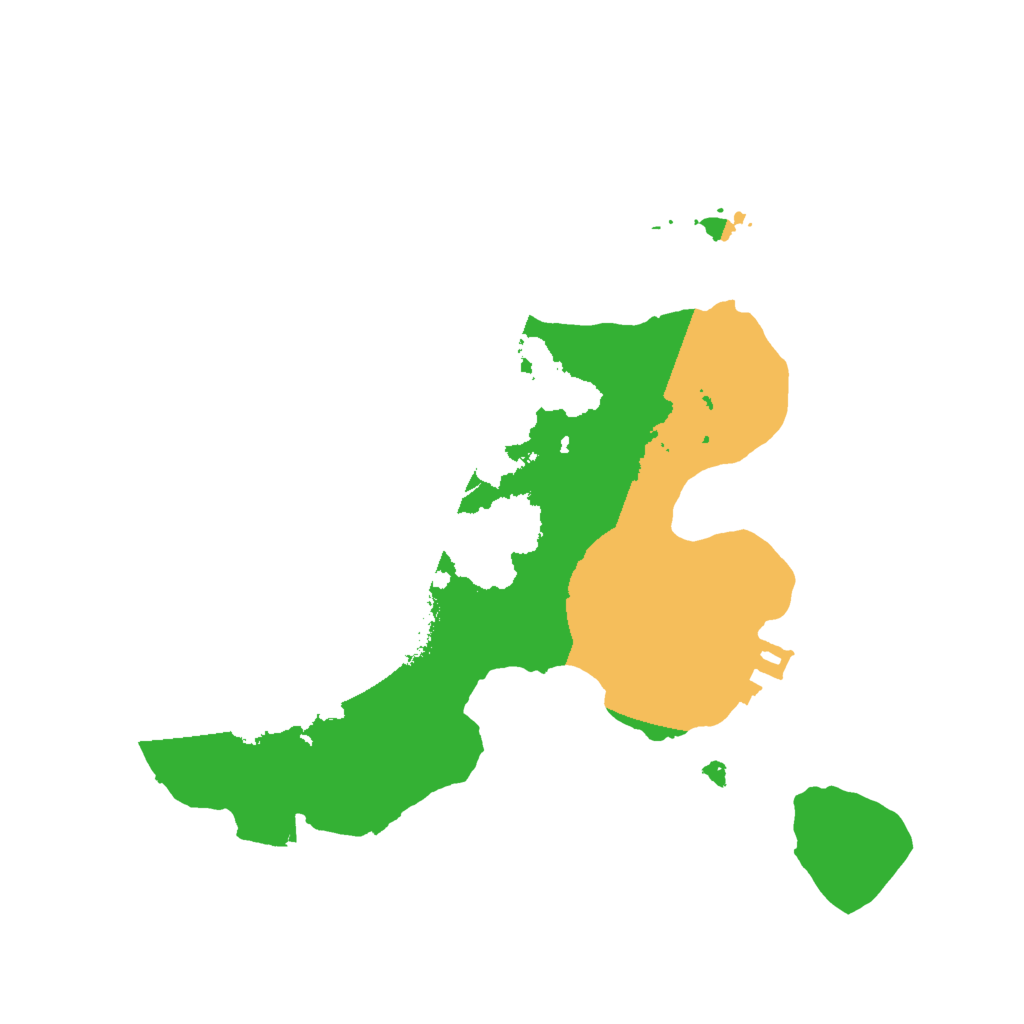 Biome Rust Map: Procedural Map, Size: 2000, Seed: 889256396