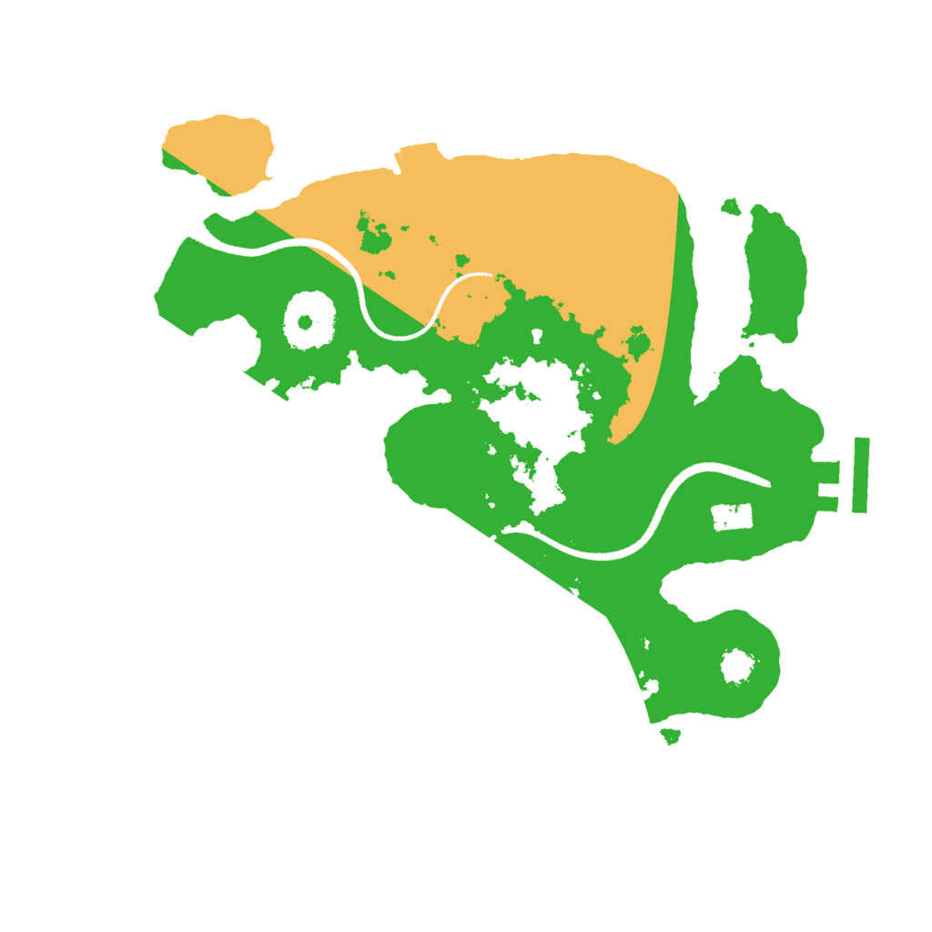 Biome Rust Map: Procedural Map, Size: 2500, Seed: 84656