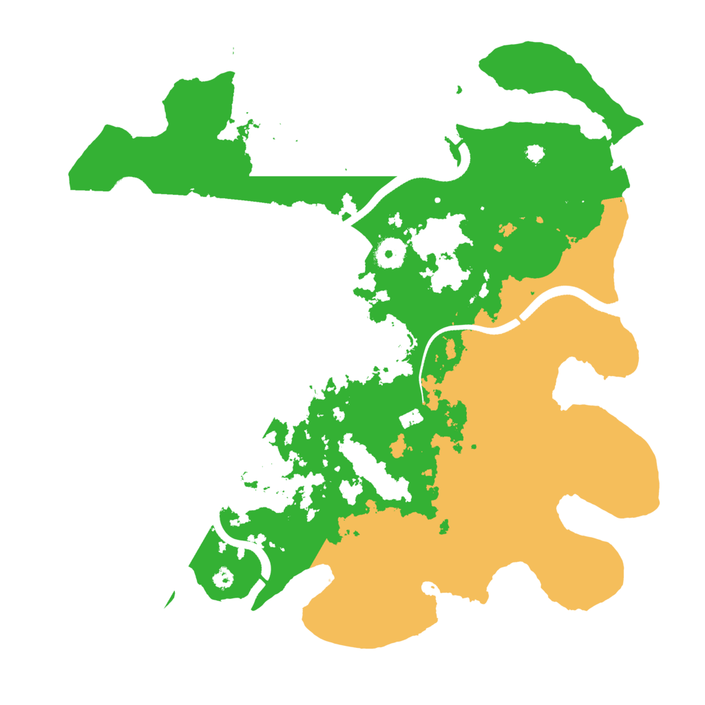 Biome Rust Map: Procedural Map, Size: 3500, Seed: 4251