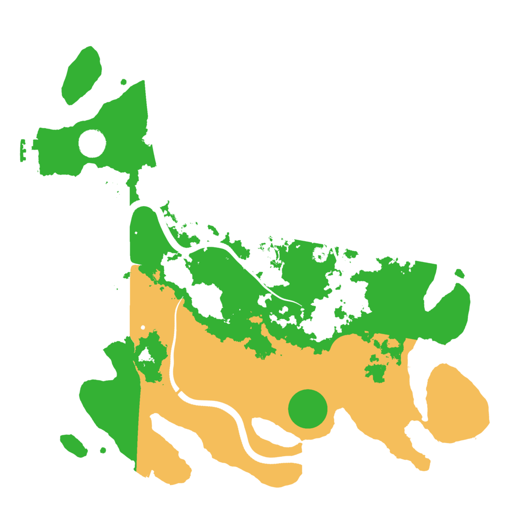 Biome Rust Map: Procedural Map, Size: 3500, Seed: 764856607