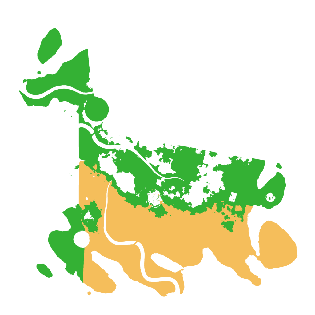 Biome Rust Map: Procedural Map, Size: 3500, Seed: 764856607