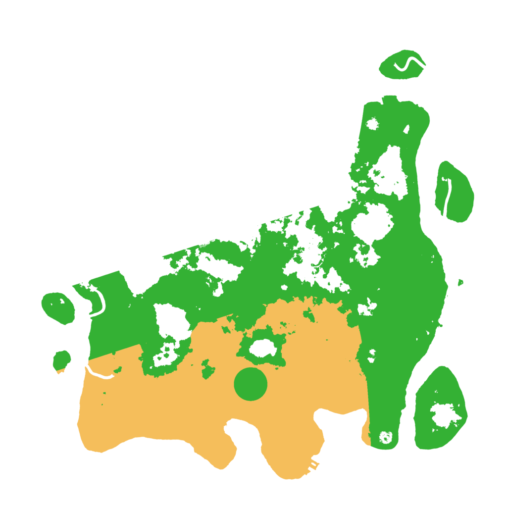 Biome Rust Map: Procedural Map, Size: 4000, Seed: 3561