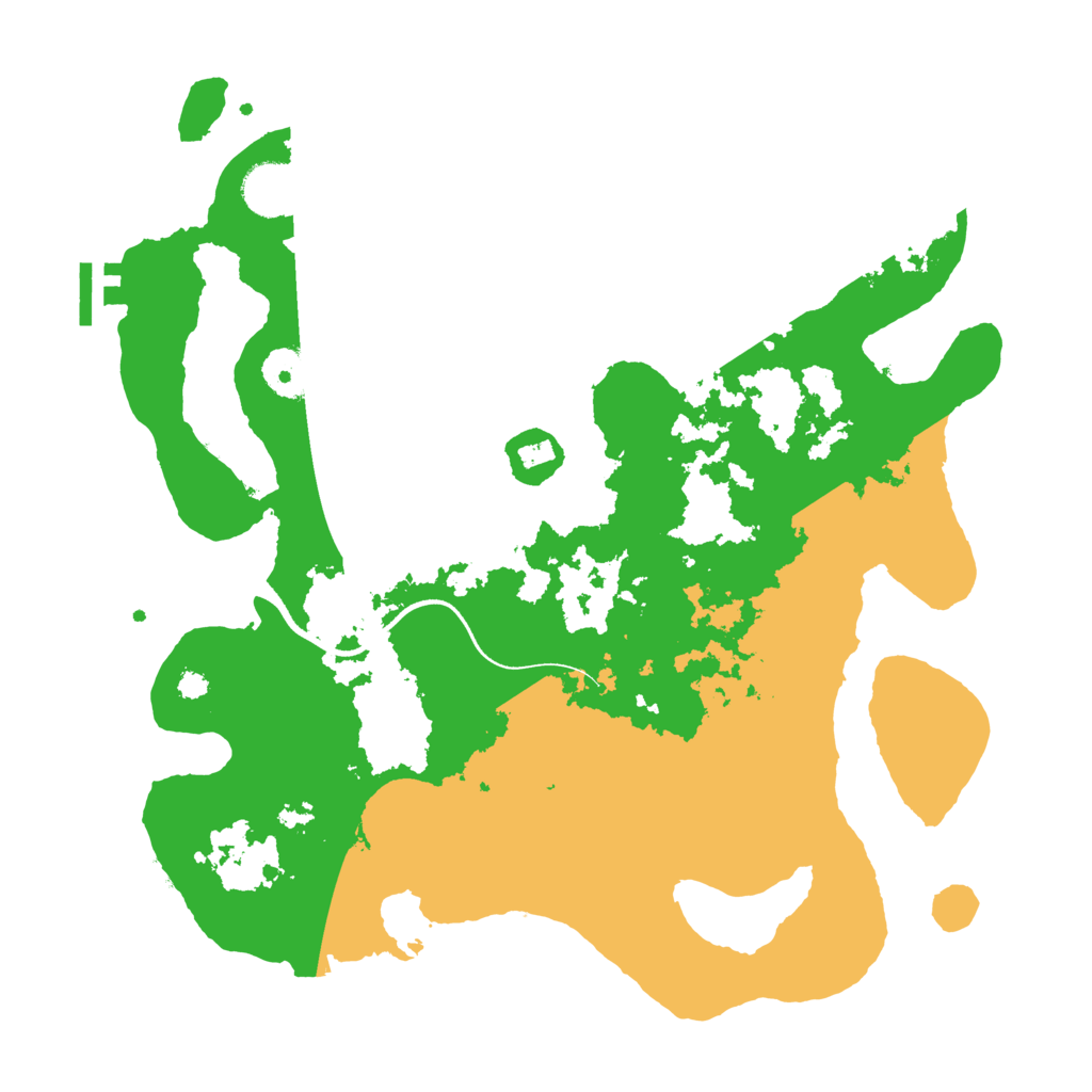 Biome Rust Map: Procedural Map, Size: 3500, Seed: 6663984