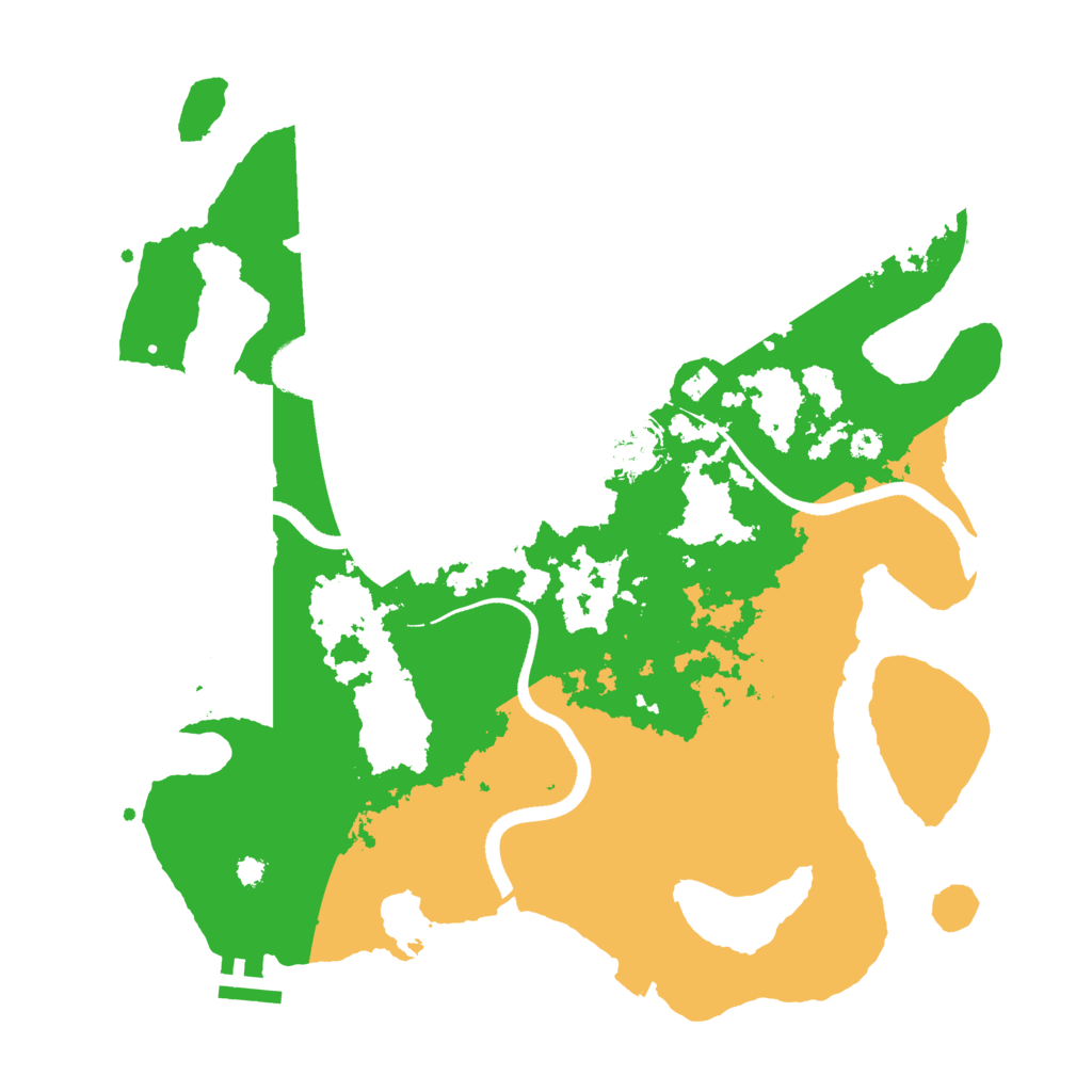 Biome Rust Map: Procedural Map, Size: 3500, Seed: 6663984