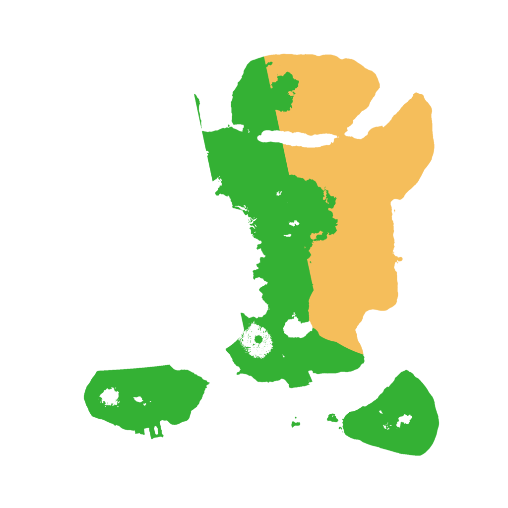 Biome Rust Map: Procedural Map, Size: 2500, Seed: 12345678