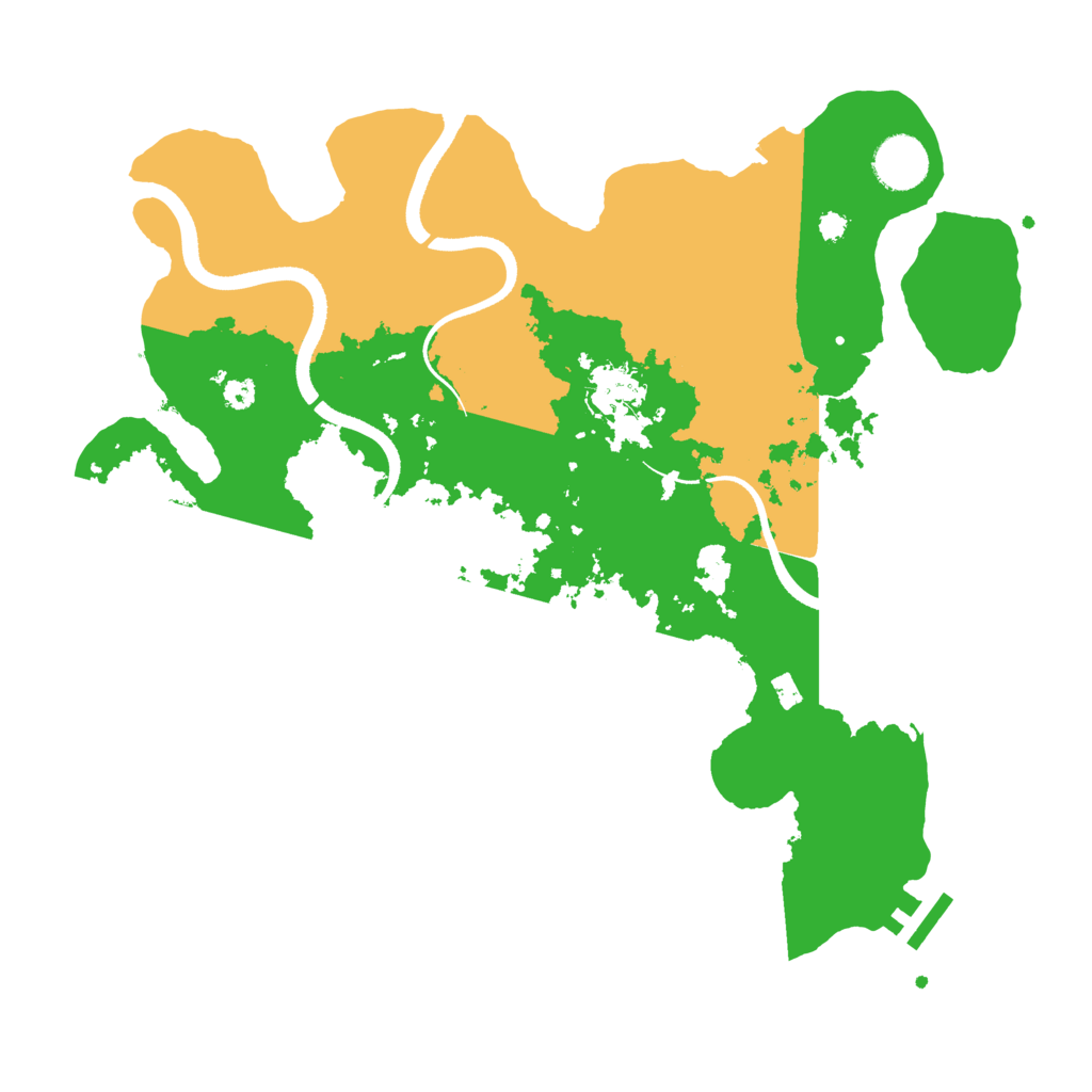 Biome Rust Map: Procedural Map, Size: 3500, Seed: 849244642