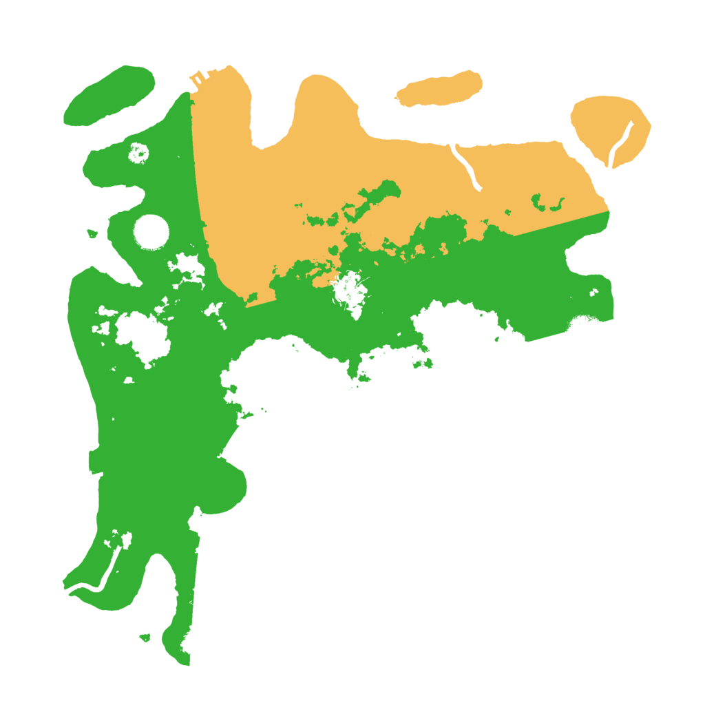 Biome Rust Map: Procedural Map, Size: 3500, Seed: 268306707