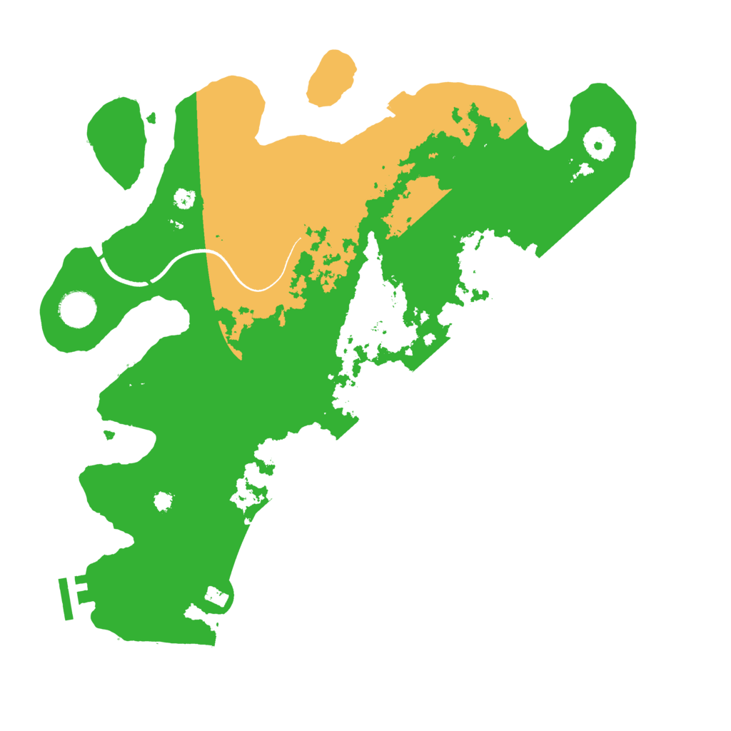 Biome Rust Map: Procedural Map, Size: 3500, Seed: 887799180