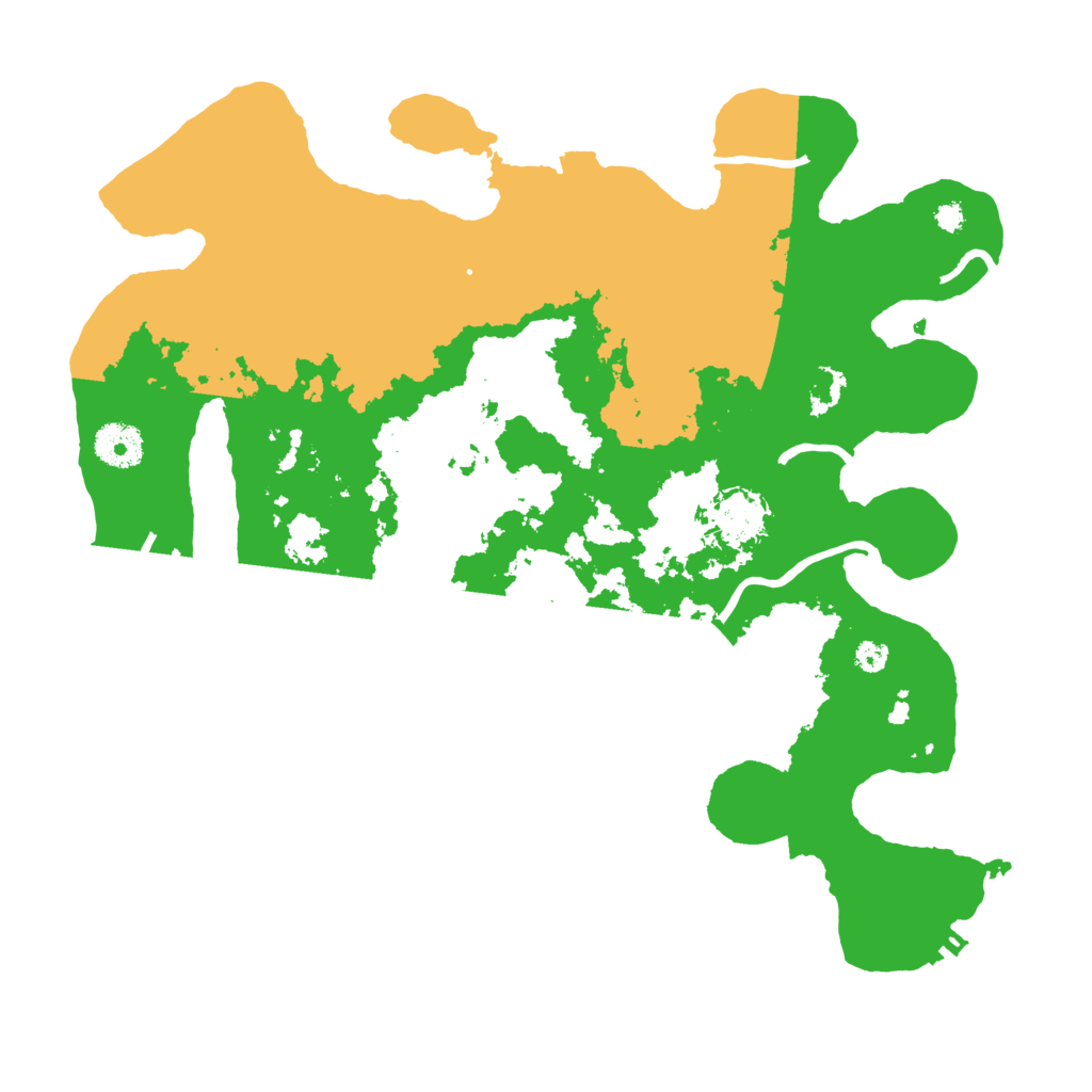 Biome Rust Map: Procedural Map, Size: 3500, Seed: 78501