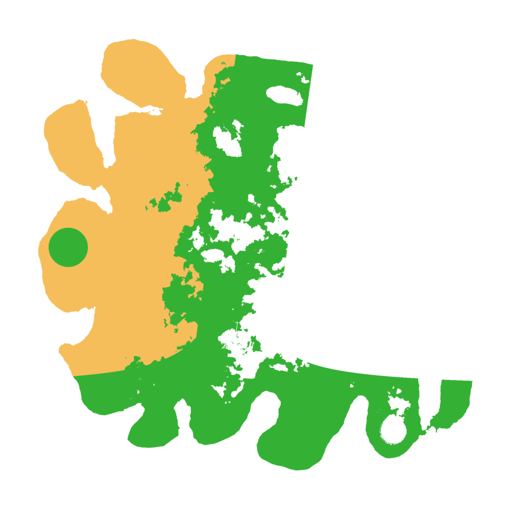 Biome Rust Map: Barren, Size: 3500, Seed: 65732