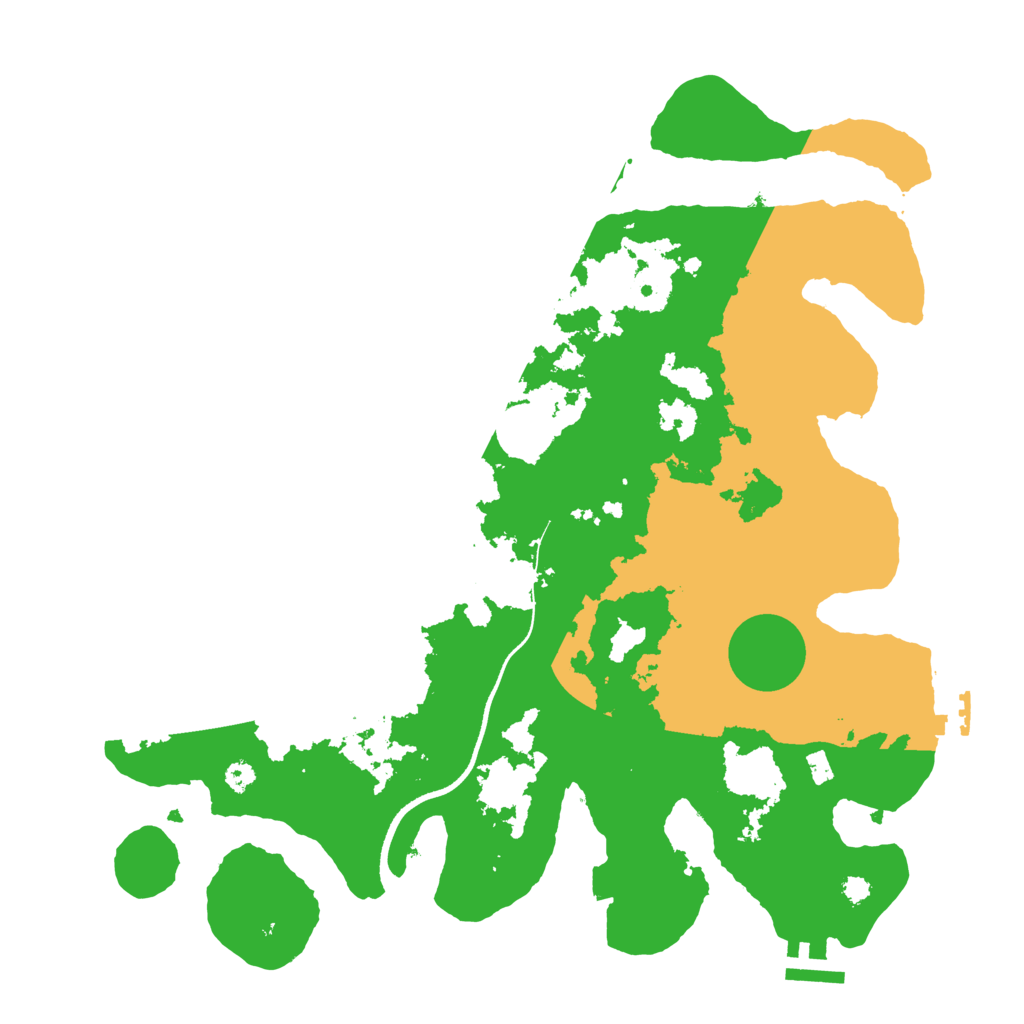 Biome Rust Map: Procedural Map, Size: 3500, Seed: 948385