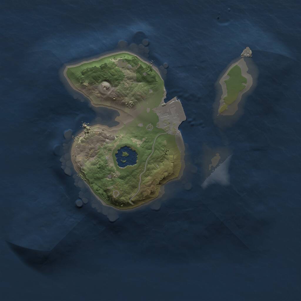 Rust Map: Procedural Map, Size: 1400, Seed: 740953690, 1 Monuments