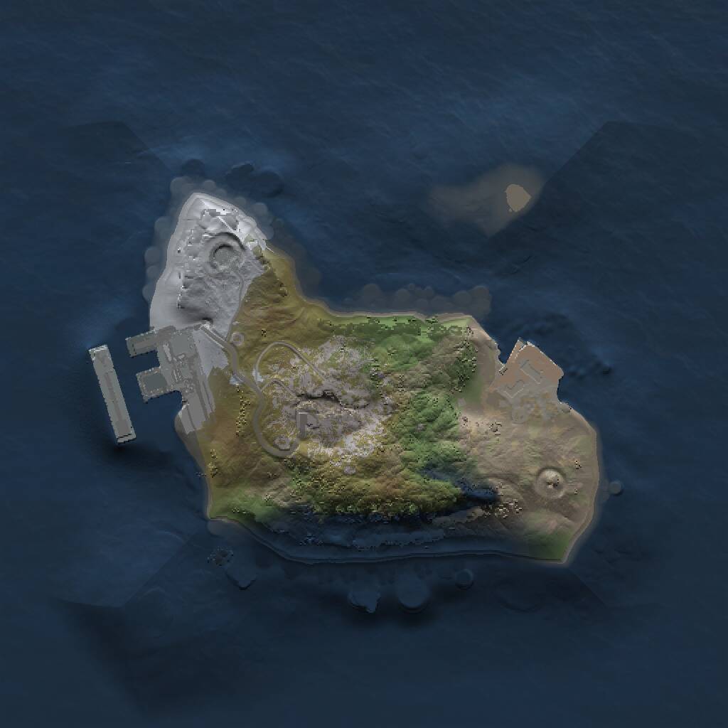 Rust Map: Procedural Map, Size: 1500, Seed: 12321312, 2 Monuments