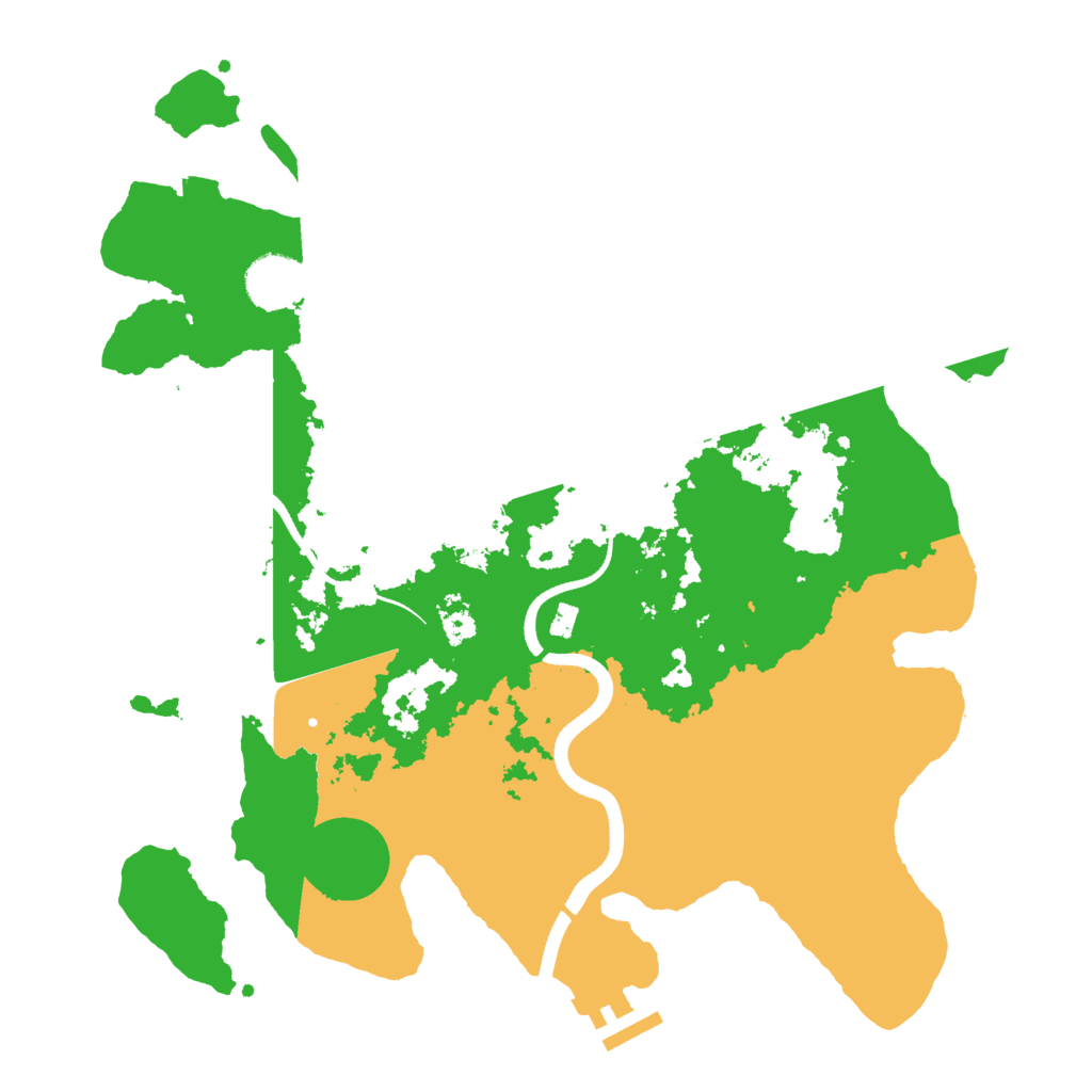 Biome Rust Map: Procedural Map, Size: 3500, Seed: 8831123