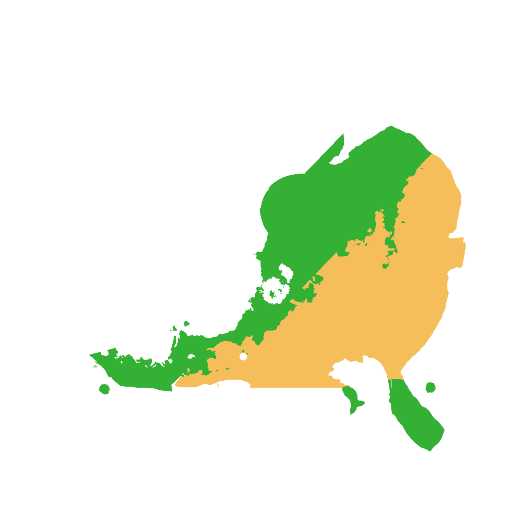 Biome Rust Map: Procedural Map, Size: 2000, Seed: 734837851