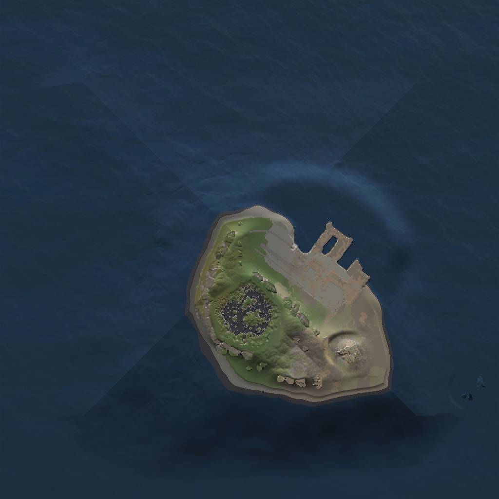 Rust Map: Procedural Map, Size: 1000, Seed: 2642348, 4 Monuments