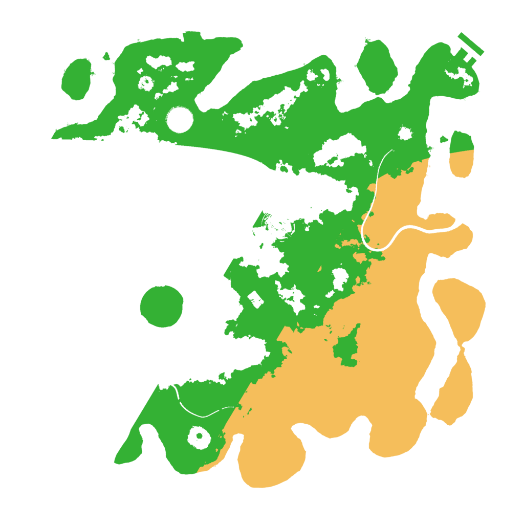 Biome Rust Map: Procedural Map, Size: 3500, Seed: 33666