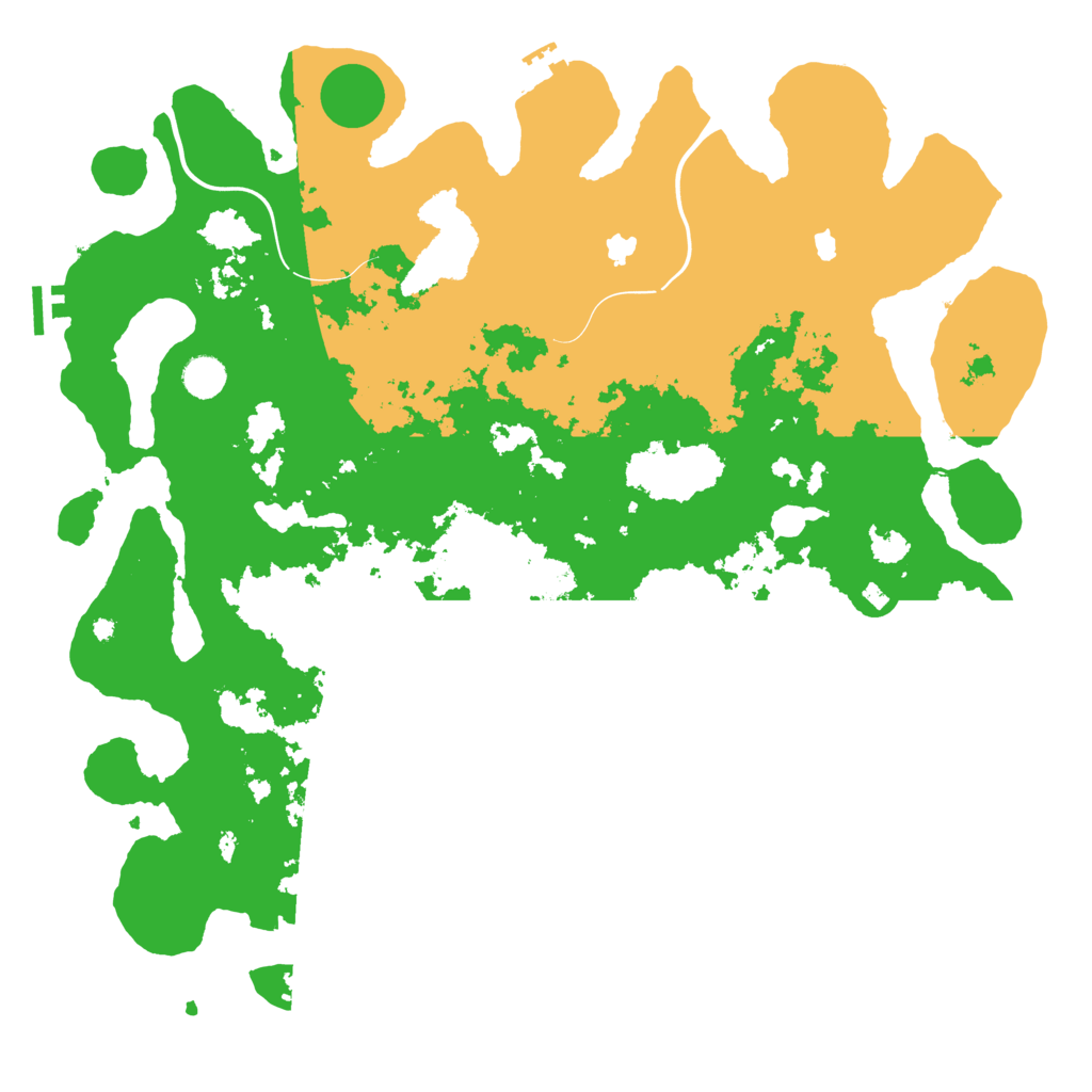 Biome Rust Map: Procedural Map, Size: 4500, Seed: 18490