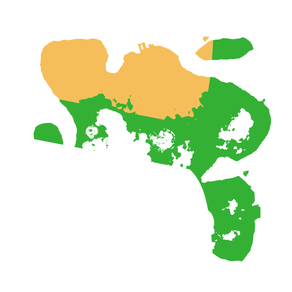 Biome Rust Map: Procedural Map, Size: 2500, Seed: 1062505647