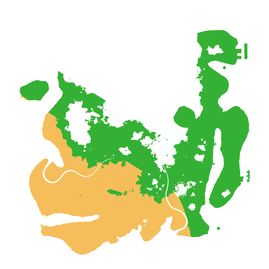 Biome Rust Map: Procedural Map, Size: 3500, Seed: 573200906